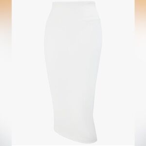 Women's Elegant White Pencil Skirt